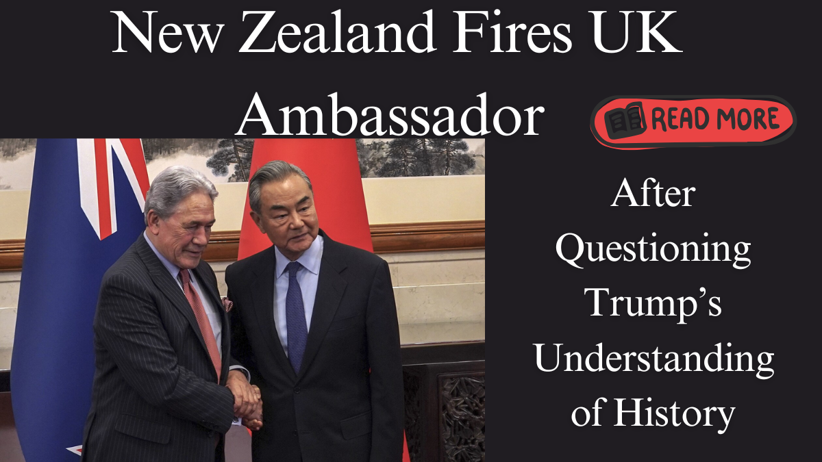 New Zealand Fires UK Ambassador After Questioning Trump’s Understanding of History