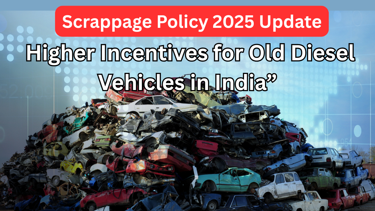 “Scrappage Policy 2025 Update: Higher Incentives for Old Diesel Vehicles in India”