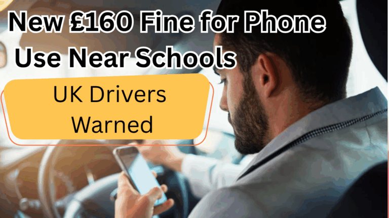 UK Drivers Warned: New £160 Fine for Phone Use Near Schools From August 2025