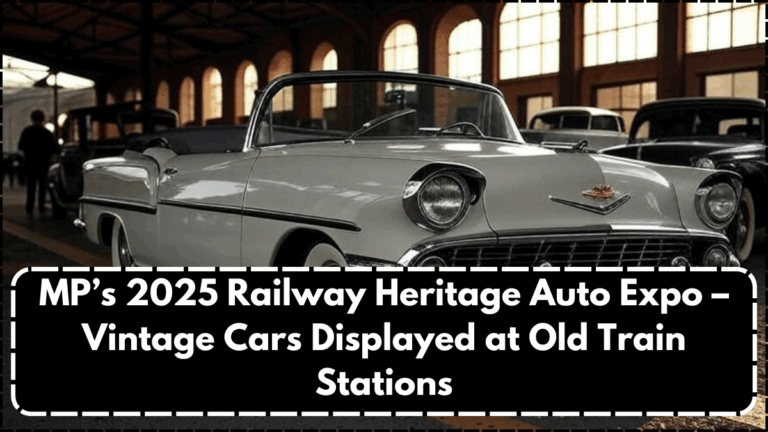 MP’s 2025 Railway Heritage Auto Expo – Vintage Cars Displayed at Old Train Stations