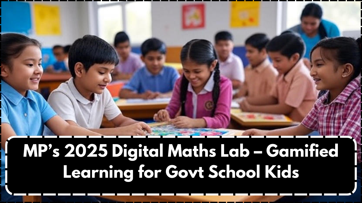 MP’s 2025 Digital Maths Lab – Gamified Learning for Govt School Kids