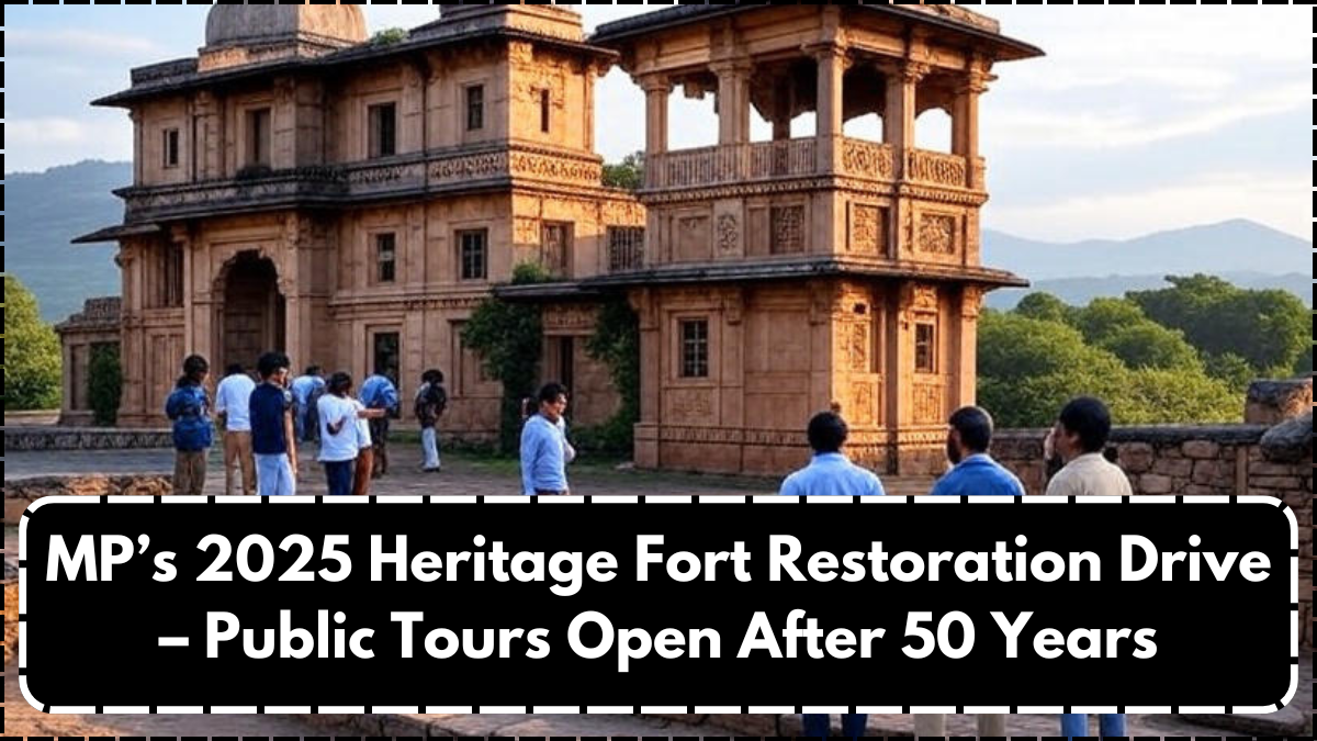 MP’s 2025 Heritage Fort Restoration Drive – Public Tours Open After 50 Years