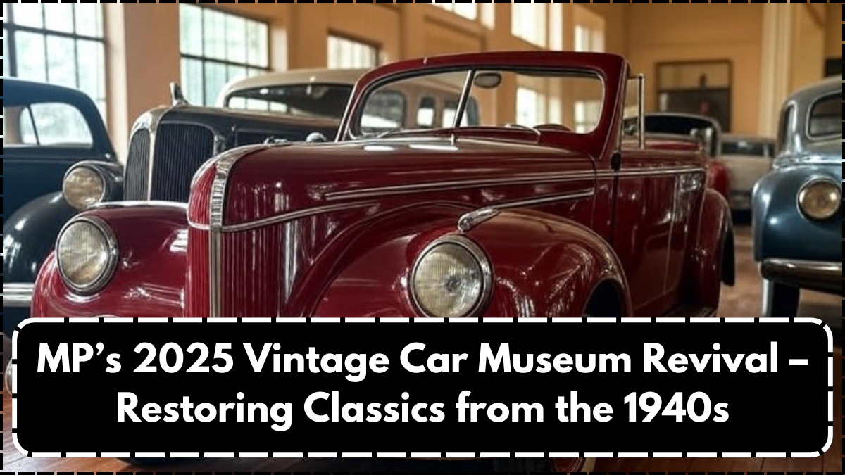 MP’s 2025 Vintage Car Museum Revival – Restoring Classics from the 1940s