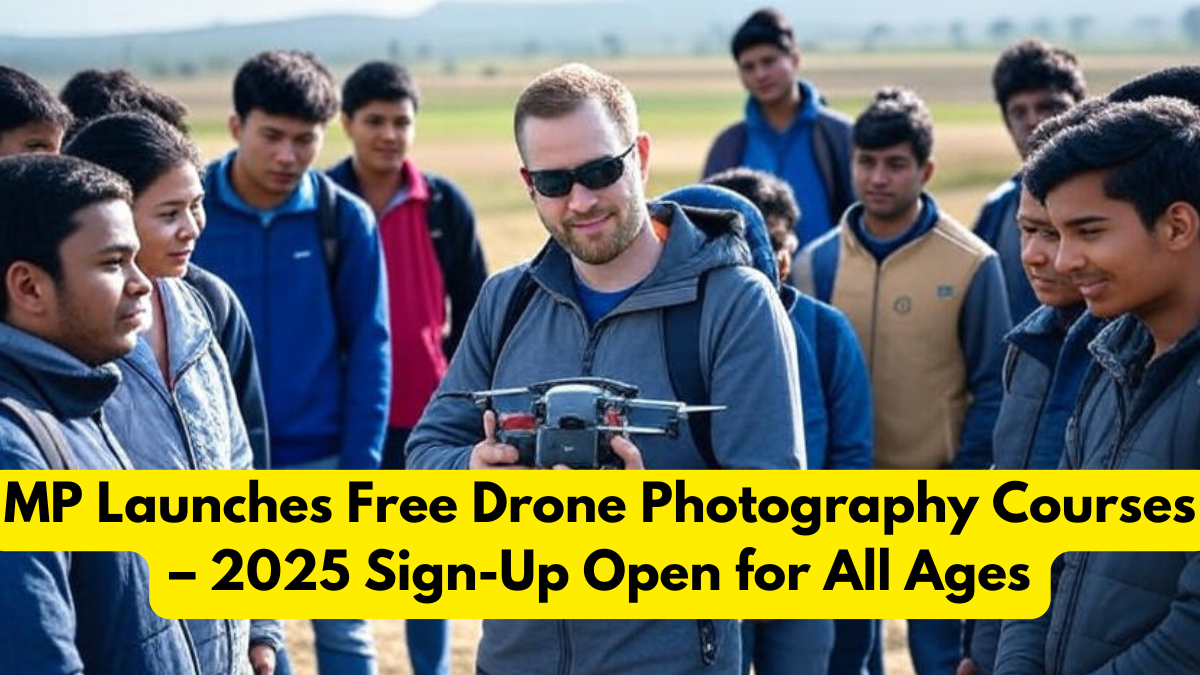 MP Launches Free Drone Photography Courses – 2025 Sign-Up Open for All Ages