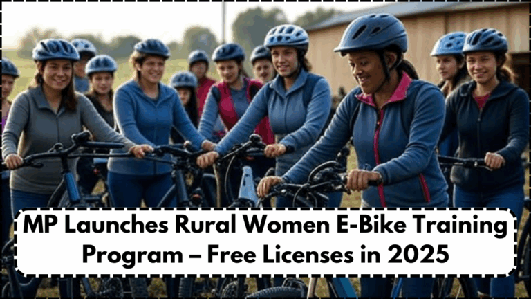 MP Launches Rural Women E-Bike Training Program – Free Licenses in 2025